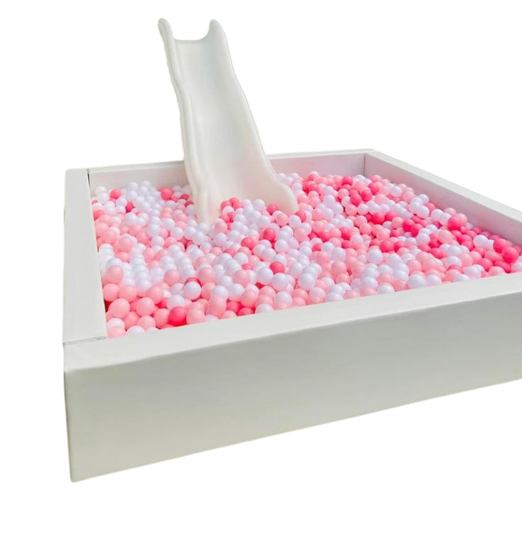 Softplay "Ballenbad" - vierkant incl glijbaan